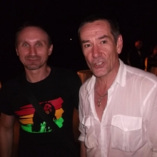 С Алексеем Горбуновым на концерте группы "Грусть пилота"